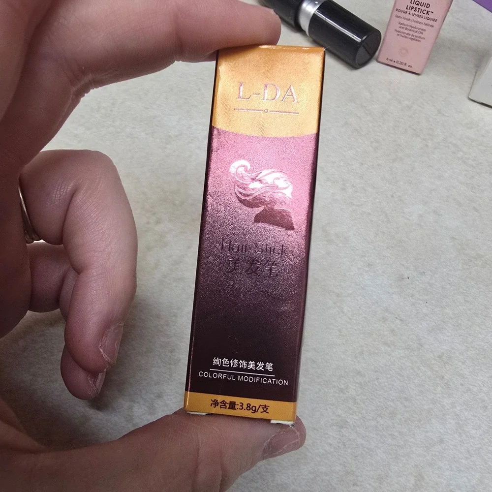 L-DA Hair Stick Colorful Modification Dark Brown Gray Root Touch Up 3.8g NEW‎